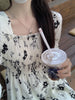 Women's Floral Long Dress, Long Sleeves and Defined Waist