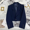 Women's Regular Fit One Button Polyester Blazer with Suit Collar Long Sleeves and Pockets for Office Wind in Pink