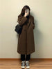 Women's Loose Fit Polyester 3D Effect Suit Collar Long Sleeve Double Breasted Jacket with Three-Dimensional Decoration for Commuting in Black