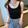 Women's Loose Fit 3D Effect Fabric Vest with Stereo Pattern Pullover Style for Spring Summer Layering Casual Wear in White Black Apricot