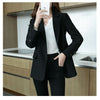 Women's Khaki Blazer, Notched Lapels, Long Sleeves and Relaxed Fit