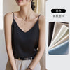 Women's Loose Fit Sling Style Polyester Solid Color Lightweight Sleeveless Vest Top for Casual Summer Layering in White