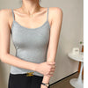 Women's Slim Fit Solid Color Viscose Fiber Sling Style Vest Sleeveless Top for Summer Casual Wear in Black White Apricot Coffee