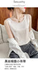 Women's Loose Fit Silk 3D Effect Pullover Style Vest for Casual Wear in White Black Navy Blue and Champagne