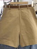 Women's Viscose Fiber Wide Leg Overalls Pants Casual Loose Fit for Summer in Black Khaki White