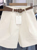 Women's Viscose Fiber Wide Leg Overalls Pants Casual Loose Fit for Summer in Black Khaki White