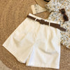Women's Viscose Fiber Wide Leg Overalls Pants Casual Loose Fit for Summer in Black Khaki White