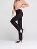 Women's Stretch Spandex Straight Leg Pants with Pockets for Office Work Business Casual Summer in Black