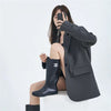 Women's Relaxed Blazer, Lapel Collar, Long Sleeves and Flap Pockets