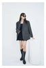 Women's Relaxed Blazer, Lapel Collar, Long Sleeves and Flap Pockets