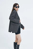 Women's Relaxed Blazer, Lapel Collar, Long Sleeves and Flap Pockets