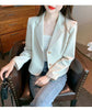 Women's Short Blazer, Notched Lapels, Fitted Shape and Long Sleeves