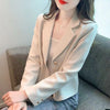 Women's Short Blazer, Notched Lapels, Fitted Shape and Long Sleeves