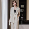 Women's Polyester Pants with Convenient Pockets Lightweight Breathable Casual Trousers for Summer Season Everyday Wear