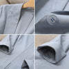 Women's Slim Fit Simple Style Tencel Solid Color Button Collar Three-Quarter Sleeve One Button Jacket with Buttons for Spring in Apricot