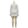 Women's Mini Dress, Crew Neck, Long Sleeves and Ruffle Hem