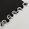 Women's Mini Dress, Crew Neck, Long Sleeves and Ruffle Hem