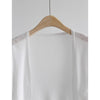 Women's Collarless Long Sleeve Tencel Knit Cardigan Lightweight Cover Up for Autumn in Solid Color