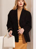 Women's Regular Fit Single-Breasted Lapel Long Sleeve Blazer Jacket with Buttons for Autumn Office in Brown Khaki