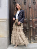 Women's Mesh Solid Color Lolita Blazer with Gauze Detail for Summer in Pink