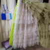 Women's Mesh Solid Color Lolita Blazer with Gauze Detail for Summer in Pink