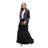 Women's Mesh Solid Color Lolita Blazer with Gauze Detail for Summer in Pink