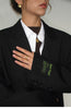 Women's Oversized Blazer, Padded Shoulders, Lapel Collar and Long Sleeves