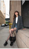 Women's Oversized Blazer, Padded Shoulders, Lapel Collar and Long Sleeves