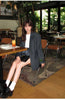 Women's Oversized Blazer, Padded Shoulders, Lapel Collar and Long Sleeves