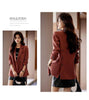 Women's Blazer, Notched Lapels, Button Front and Long Sleeves