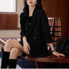 Women's Blazer, Notched Lapels, Button Front and Long Sleeves