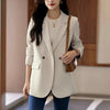 Women's Blazer, Notched Lapels, Button Front and Long Sleeves