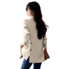 Women's Blazer, Notched Lapels, Button Front and Long Sleeves