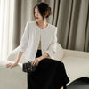 Women's Open-Front Blazer, Collarless Design and Long Sleeves