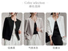 Women's Open-Front Blazer, Collarless Design and Long Sleeves
