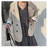 Women's Relaxed Blazer, Lapel Collar, Long Sleeves and Pocket Detail