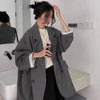 Women's Relaxed Blazer, Lapel Collar, Long Sleeves and Pocket Detail