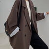 Women's Relaxed Blazer, Lapel Collar, Long Sleeves and Pocket Detail