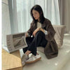 Women's Relaxed Blazer, Lapel Collar, Long Sleeves and Pocket Detail