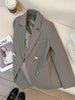 Women's Blazer, Metal-Tone Buttons, Notched Lapels and Long Sleeves