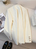 Women's Blazer, Metal-Tone Buttons, Notched Lapels and Long Sleeves