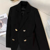 Women's Blazer, Metal-Tone Buttons, Notched Lapels and Long Sleeves
