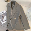 Women's Blazer, Metal-Tone Buttons, Notched Lapels and Long Sleeves