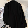 Women's Blazer, Metal-Tone Buttons, Notched Lapels and Long Sleeves