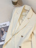 Women's Blazer, Metal-Tone Buttons, Notched Lapels and Long Sleeves