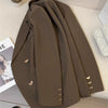 Women's Blazer, Metal-Tone Buttons, Notched Lapels and Long Sleeves