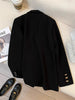 Women's Blazer, Metal-Tone Buttons, Notched Lapels and Long Sleeves