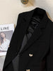 Women's Blazer, Metal-Tone Buttons, Notched Lapels and Long Sleeves