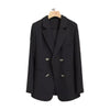 Women's Blazer, Metal-Tone Buttons, Notched Lapels and Long Sleeves