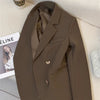 Women's Blazer, Metal-Tone Buttons, Notched Lapels and Long Sleeves